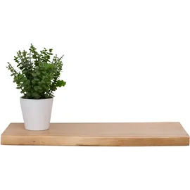 Sam Steckboard mit Baumkante Wandregal 60 x 20 cm Eichefarben