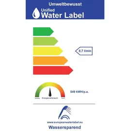 Primaster Handbrause Water Simple chrom-weiß wassersparend