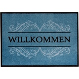 Andiamo Fußmatte Carmen Willkommen blue, 39 x 58 cm