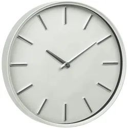 Wanduhr Analog Kunststoff rund Ø 35.5 cm weiß modern