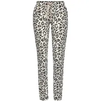 LASCANA Schlafhose Animalprint Schwarz 32/34