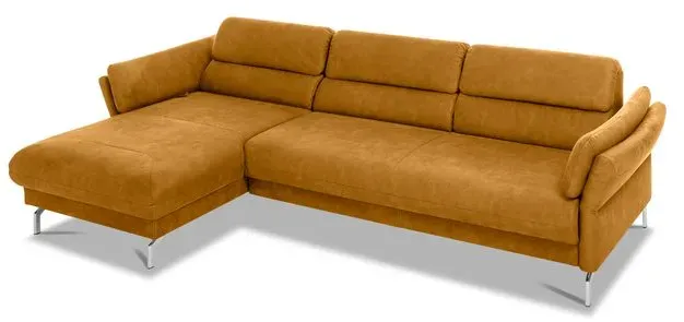 Segmüller Werkstätten Ecksofa Mara01 Mikrofaser Orange Ocker