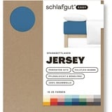 schlafgut Easy Jersey 90 x 200 - 100 x 200 cm blue mid