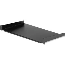Startech CABSHELF1U10 Server Schrank Fachboden, 1 HE, 25 cm Schwarz