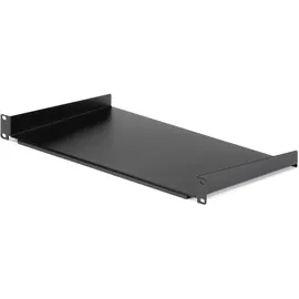 Startech CABSHELF1U10 Server Schrank Fachboden, 1 HE, 25 cm Schwarz