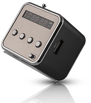 Forever MF-100 Bluetooth Lautsprecher mit Micro SD/Radio FM - schwarz