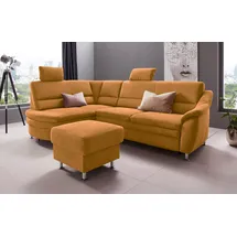 Home Affaire "Cardoso L-Form", gelb (mais), B:250cm H:90cm T:175cm, Struktur imprägniert (100% Polyester);Luxus-Microfaser ALTARA NUBUCK (100% Polyester);Struktur (52% Polyester, 35% Polyacryl, 13% Baumwolle);Luxus-Microfaser weich (90% Polyester, 10%
