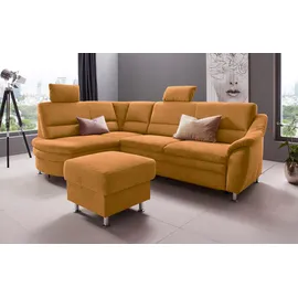 Home Affaire "Cardoso L-Form", gelb (mais), B:250cm H:90cm T:175cm, Struktur imprägniert (100% Polyester);Luxus-Microfaser ALTARA NUBUCK (100% Polyester);Struktur (52% Polyester, 35% Polyacryl, 13% Baumwolle);Luxus-Microfaser weich (90% Polyester, 10%