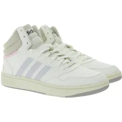 adidas Hoops 3.0 Damen Mid-Sneaker Basketball-Schuhe im Vintage-Stil Schnür-Schuhe GZ4560 Weiß/Rosa - 42