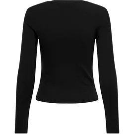 Only Langarmshirt »ONLRILEY O-NECK L/S TOP JRS«, Gr. L, Black, , 82092362-L