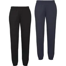 FRUIT OF THE LOOM Jogginghose Baumwoll-Mix Schwarz XXL