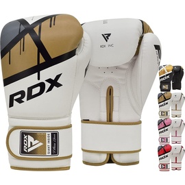 Rdx sports Bgr 7 Leder Künstliche Boxhandschuhe - Golden - 10 oz