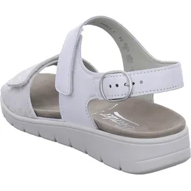 Semler Riemchensandalen Damen Weiß 37,5