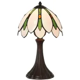 5LL-6328 Tiffany-Tischlampe-Tischleuchte-Schreibtischlampe Clayre & Eef / Lumila