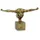 Casa Padrino Kunstharz Dekofigur Turmspringer Athlet Antik Gold 32,1 x 12,4 x H. 20 cm - Wohnzimmer Deko Skulptur - Deko Accessoires