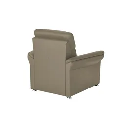 meinSofa Fernsehsessel Manon Leder 98 x 94 x 92 cm Grau