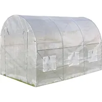 Estexo Gewächshaus Treibhaus Foliengewächshaus 3x2x2m Folien-Tunnel Bogendach