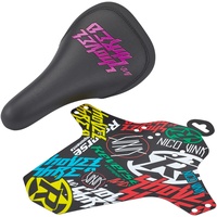 Reverse Components Reverse Nico Vink Shovel & Shred MTB FR Downhill Fahrrad Sattel schwarz/pink