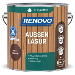 RENOVO Aussenlasur, wb 4,0L palisander wasserbasiert - braun