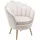 vente-unique Sessel Lalea Samt beige