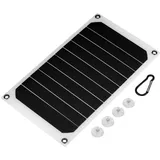 Zerone Tragbare Solar Power Bank 10 Watt Outdoor IP64 Wasserdichte Solar Panel Mobile Power Ladegerät 5 V USB Ausgang für Wandern, Camping, Solar Generator, RV, Boot