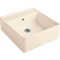 Villeroy & Boch Spülstein Einzelbecken ivory + Excenterbetätigung