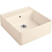 Villeroy & Boch Spülstein Einzelbecken ivory + Excenterbetätigung