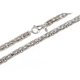 Silberkettenstore Silberkette Königskette, rund 8mm - 925 Silber, Länge wählbar von 45cm-100cm silberfarben 55cm