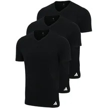 adidas V-Neck Shirt schwarz XL