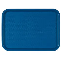 MONOUSO - Tablett aus PP rechteckig Fastfood blau 27,5x35,5cm (24 Stück)