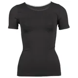 Tao Geruchsneutralisierendes Funktionsunterhemd für Damenc Kurzarm Shirt schwarz 42
