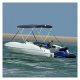 vidaXL 3-Bow Bimini-Top mit Mesh-Seitenteilen 183x(137-152)x137 cm