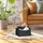 Relaxdays Zeitungskorb aus Filz 22 x 32 x 29 cm schwarz