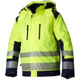 Top Swede 12001901204 Modell 120 Hi-Vis Wind und Wasserdichte Winterjacke, Gelb/Marine, Größe S