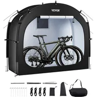 Vevor Fahrradzelt Fahrradgarage für 1-2 Fahrräder schwarz 195x81x173 cm