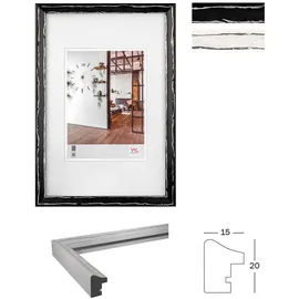walther + design Metropolis Holzrahmen schwarz/silber 10x15 cm 1 St.