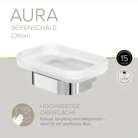 Lenz AURA Seifenschale Chrom