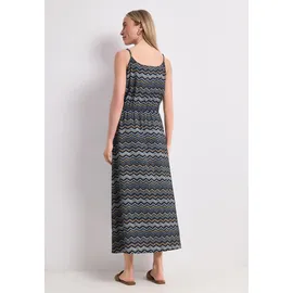 STREET ONE Midikleid Zick-Zack-Muster Blau 38