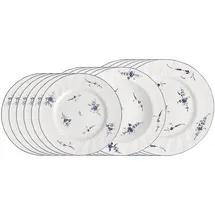 Villeroy & Boch Vieux Luxembourg Teller-Set 18-tlg. weiß-blau