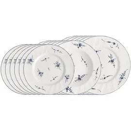 Villeroy & Boch Vieux Luxembourg Teller-Set 18-tlg. weiß-blau
