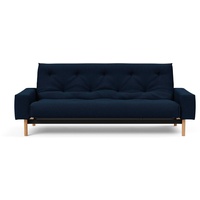 INNOVATION LIVING TM Schlafsofa MIMER hochwertige Schlaffunktion, aktuelles Design und extra Komfort, Taschenfederkernmatratze, Breite Liegefläche 140 cm blau