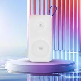3M 3mk Powerbank PastelUp 10,000mAh USB-A / C für iPhone Huawei Samsung XiaomiWeiss kompatibel mit MagSafe - Weiß