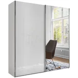 Wiemann Monaco 197,3 x 217 x 67 cm weiß/glas weiß/kristallspiegel