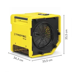TROTEC Turbolüfter TFV 20 Gewerbe Ventilator Belüftung Entlüftung 1185 m3/h 7,8 m/s