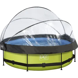 EXIT TOYS Lime Pool 300 x 76 cm inkl. Filterpumpe und Abdeckung