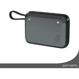 4smarts Powerbank Pocket mit USB-C Kabel 10000mAh - spacegrau