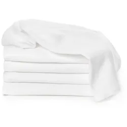 T-TOMI TETRA Cloth Diapers EXCLUSIVE COLLECTION White Stoffwindeln White 70x70 cm 5 St.