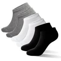 WOTEGA Paar JACK & JONES Short Sock Sneaker-Socken Sport-Strümpfe Baumwoll Quarter-Socken 12260511 in Schwarz, Grau, Weiß oder im Mix - 43-46