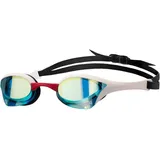 Arena Schwimmbrille Cobra Ultra Swipe Mirror Aqua-Weiß-Fireflow EINHEITSGRÖSSE