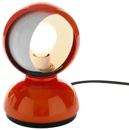 Artemide LED-Tischleuchte Eclisse orange, Designer Vico Magistretti, 18 cm